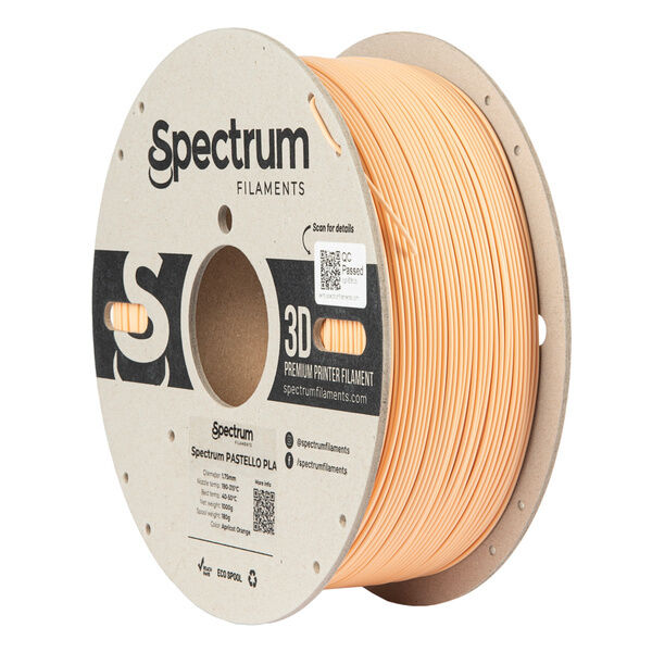 Filament Spectrum Pastello PLA 1.75mm APRICOT ORANGE 1kg – Obrázok 2