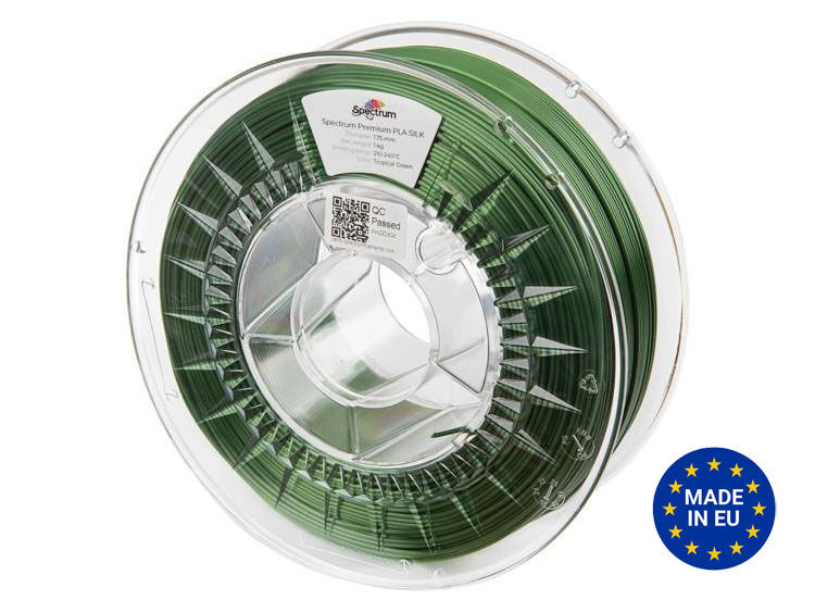 Filament Spectrum PLA SILK 1.75mm TROPICAL GREEN 1kg