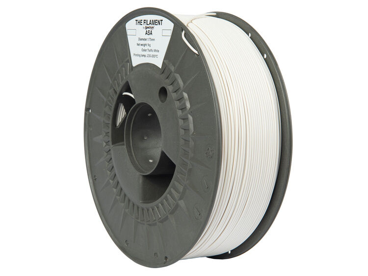 The Filament ASA 1.75mm TRAFFIC WHITE 1kg – Obrázok 3