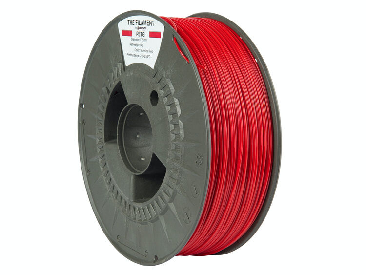 The Filament PETG 1.75mm TECHNICAL RED 1kg – Obrázok 3