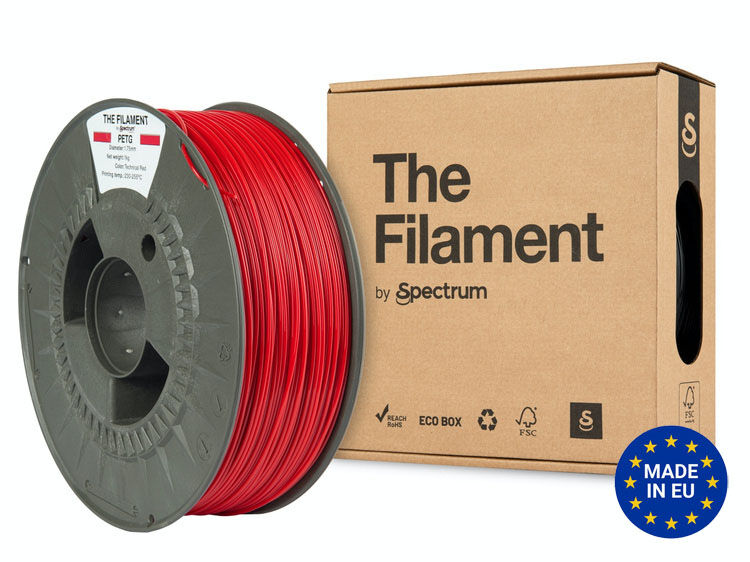 The Filament PETG 1.75mm TECHNICAL RED 1kg