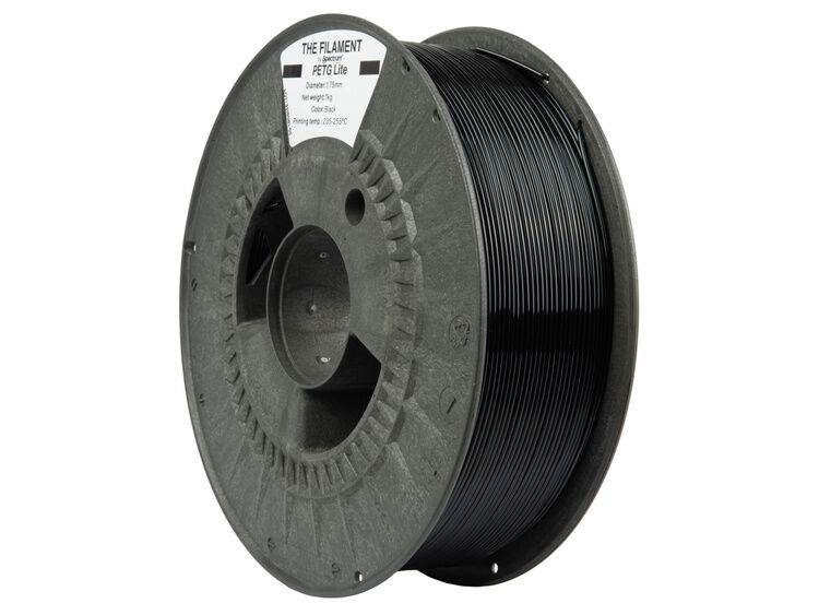 The Filament PETG Lite 1.75mm BLACK 1kg – Obrázok 2