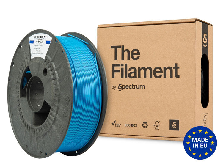 The Filament PETG Lite 1.75mm BLUE 1kg