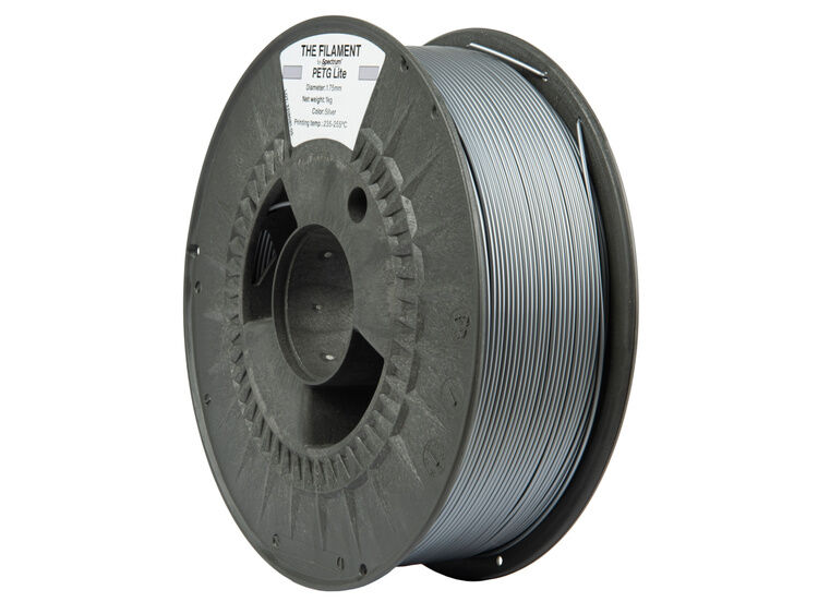 The Filament PETG Lite 1.75mm SILVER 1kg – Obrázok 2