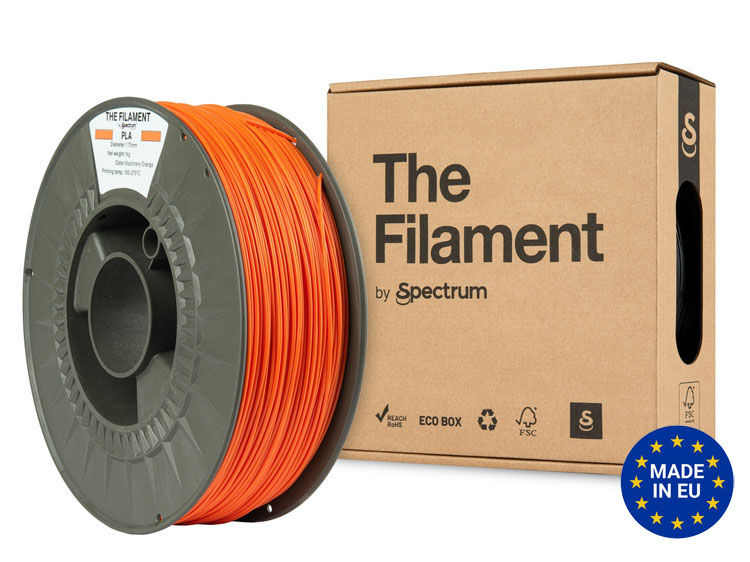 The Filament PLA 1.75mm MACHINERY ORANGE 1kg