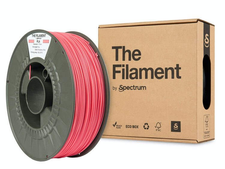 The Filament PLA 1.75mm STRAWBERRY PINK 1kg – Obrázok 2