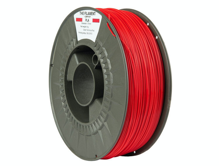 The Filament PLA 1.75mm TECHNICAL RED 1kg – Obrázok 2