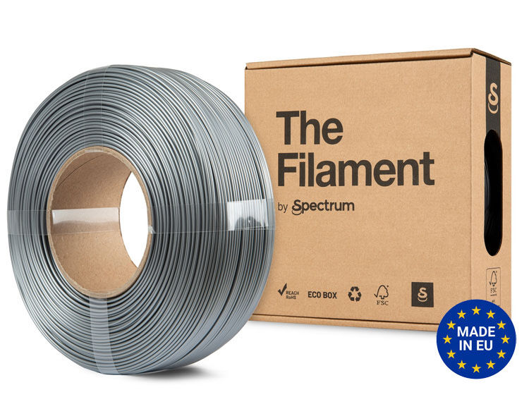 The Filament ReFill PETG Lite 1.75mm SILVER 1kg
