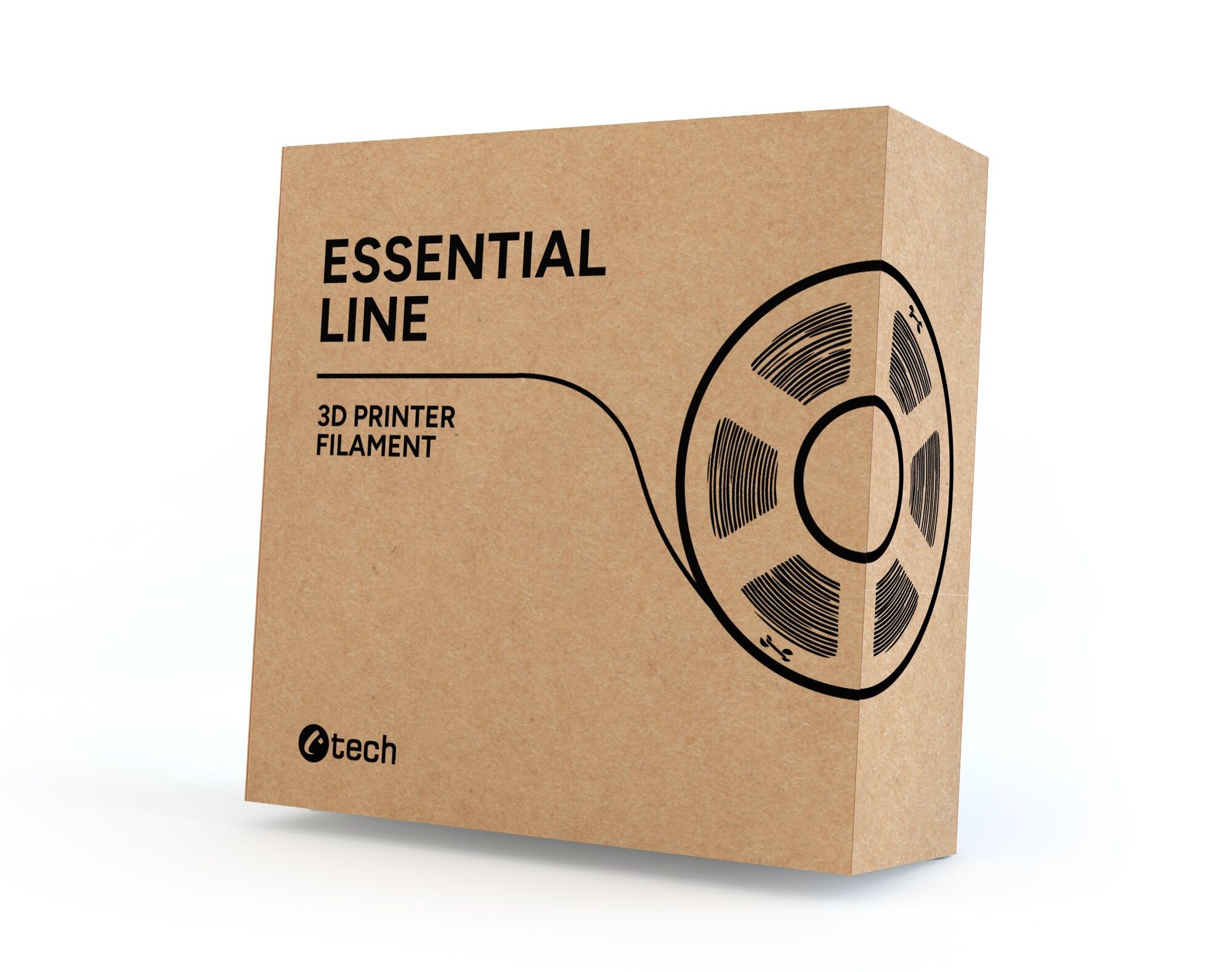 Filament C-TECH ESSENTIAL LINE, PLA, Bílá, 1,75mm, 1kg – Obrázok 3