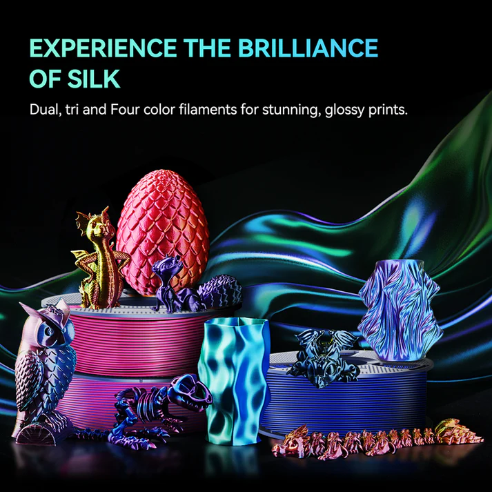SUNLU Silk PLA+ Dual Color 1,75 mm 1KG, Red Gold – Obrázok 6