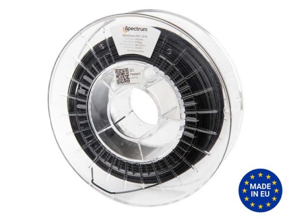 Spectrum PET-CF15 filament — PET s 15% uhlíkovými vláknami pre náročné priemyselné diely